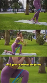 Yoga Resistance Rubber Bands - Workout Video