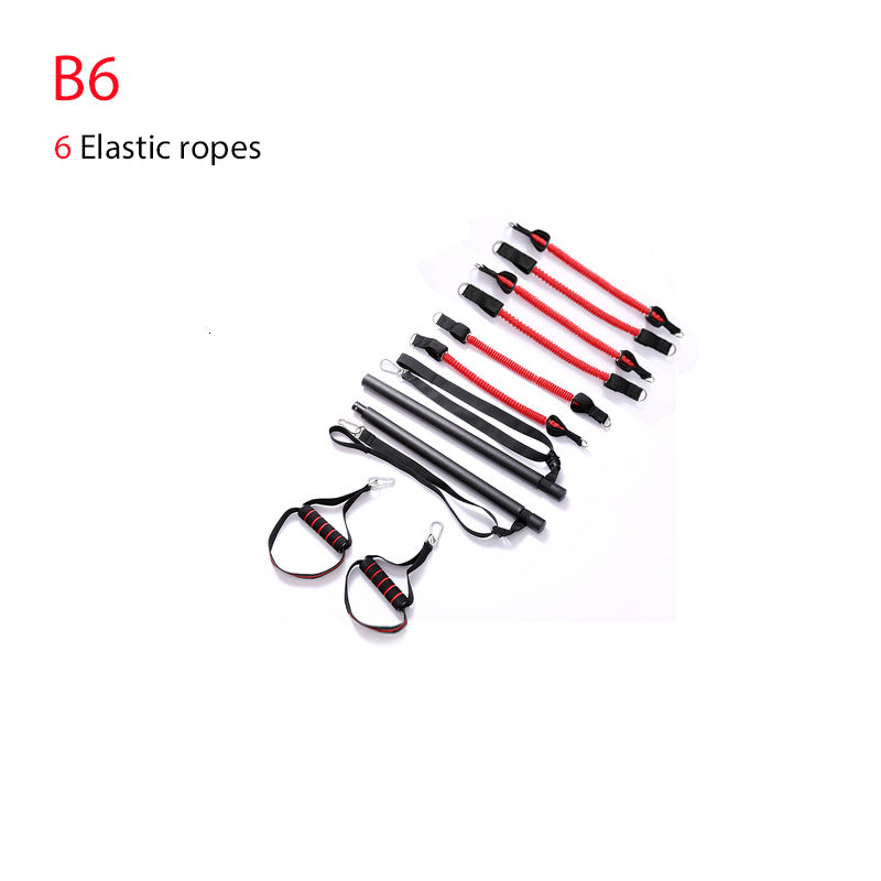 Petra store portable home gym equipment with 6 elastic resistance ropes and handles for versatile workouts