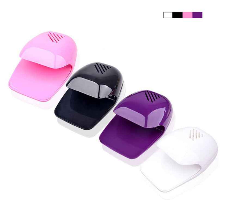 Petra store Mini Nail polish Dryer in pink black purple and white for quick nail drying