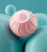Petra store Jumping Ball For Kittens pink textured LED interactive cat toy ball with power button