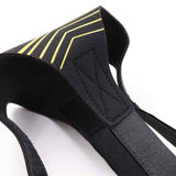 Black and yellow adjustable Soccer Training Assistant strap for fitness and wellness