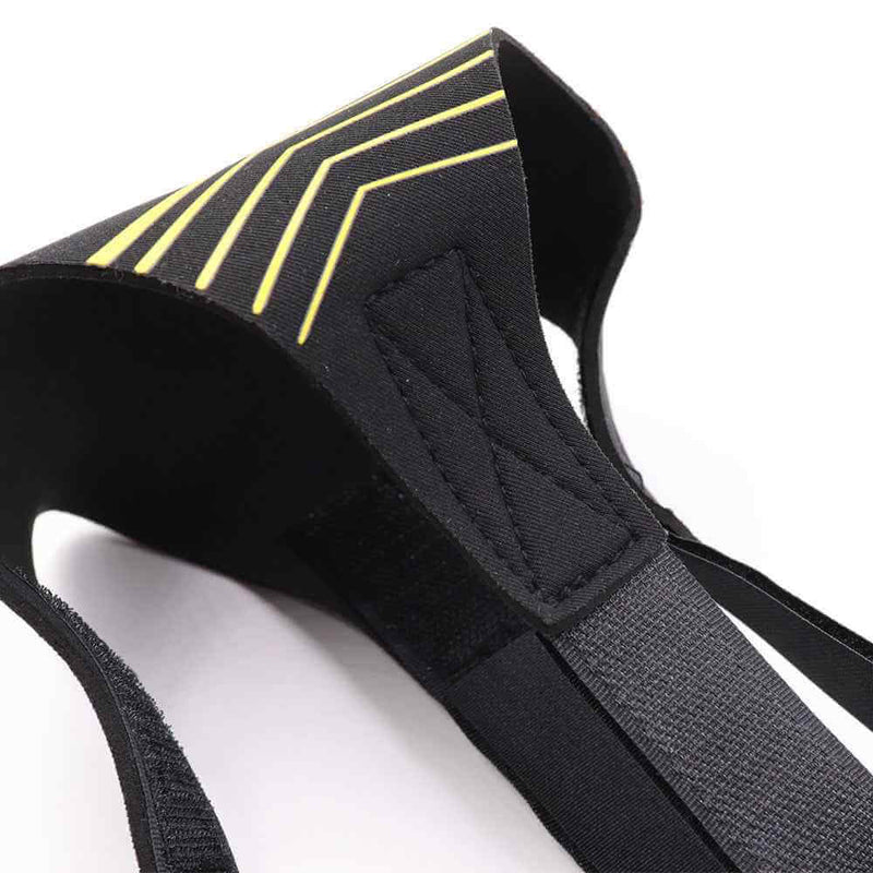 Black and yellow adjustable Soccer Training Assistant strap for fitness and wellness