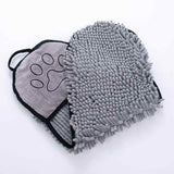 Petra store Super Absorbent Pets Bathrobe mitt with microfiber texture for drying pets quickly