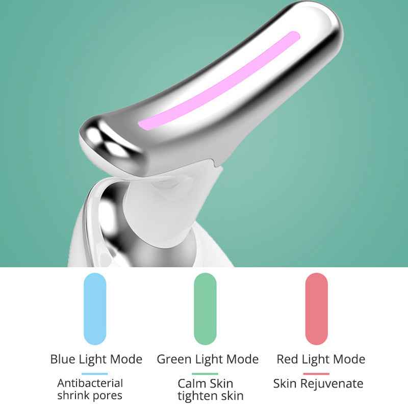 Petra store Thermal Neck Lifting And Massager with blue green and red light modes for skin care