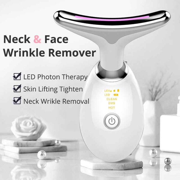 Petra store Thermal Neck Lifting And Massager for neck and face wrinkle removal with LED photon therapy