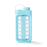 Petra store portable ice ball maker kettle aqua blue bottle with twelve round ice molds for cocktails and travel