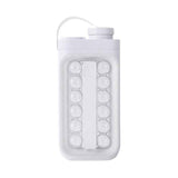 Petra store portable ice ball maker kettle in white with 12 sphere mold and screw cap for cocktails