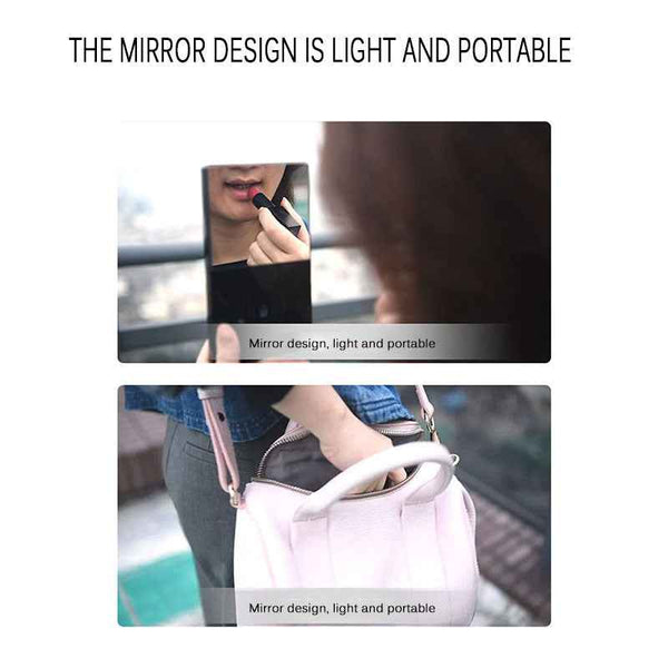 Petra store USB mug warmer with phone charging mirror design portable compact fits in purse