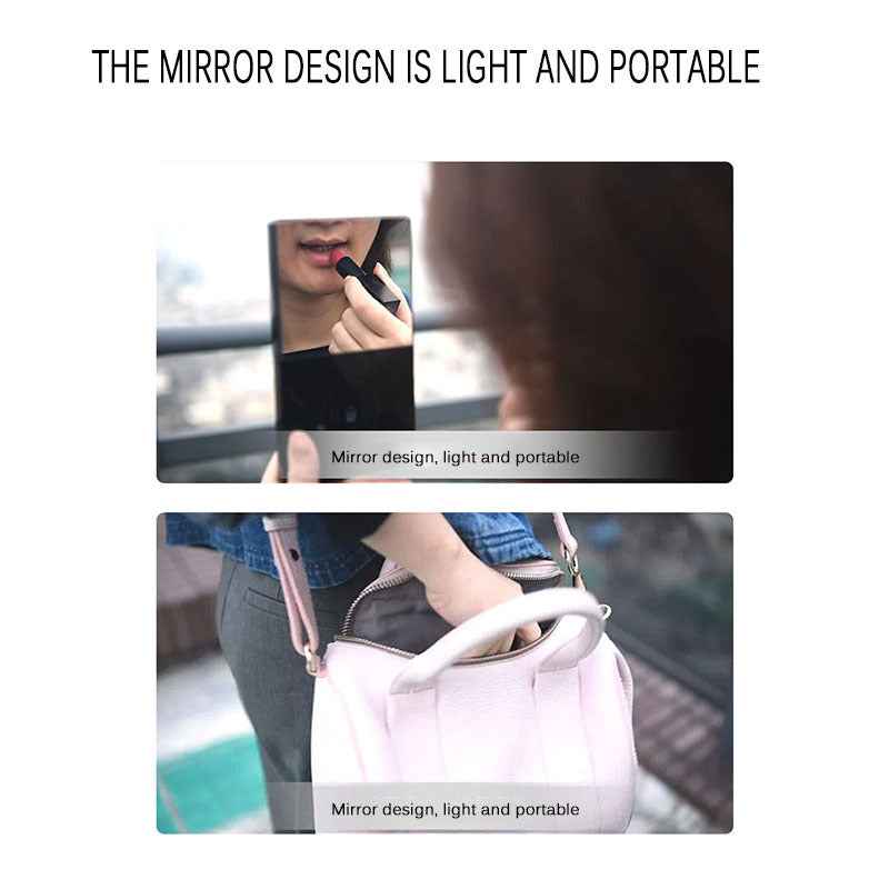 Petra store USB mug warmer with phone charging mirror design portable compact fits in purse