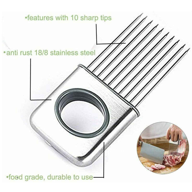 Petra store stainless steel Vegetable Holder and Slicer with 10 sharp tips for easy slicing