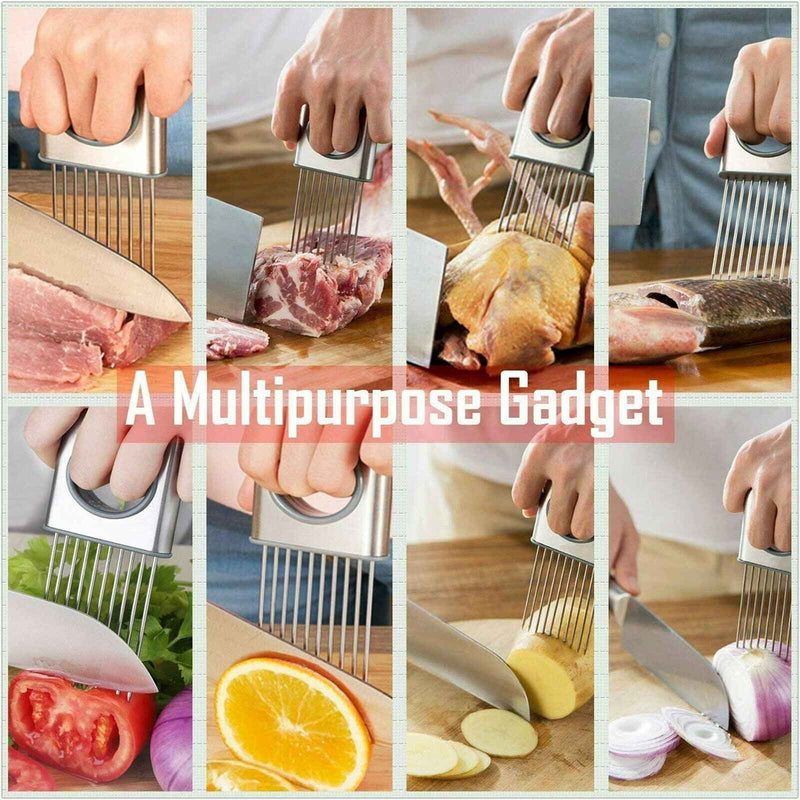Petra store Vegetable Holder and Slicer multipurpose kitchen gadget for slicing vegetables and meats