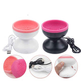 Petra store Makeup Brush Cleaning Machine dual color silicone brush cleaner with USB charging cables