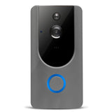 Petra store WiFi Video Doorbell Camera with night vision and motion detection in sleek gray design