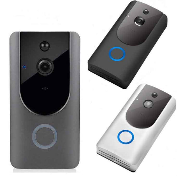 Petra store WiFi Video Doorbell Camera in black and white with motion sensor and night vision