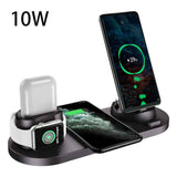 Wireless Charger For Smartphones and accessories charging station with phone watch and earbuds