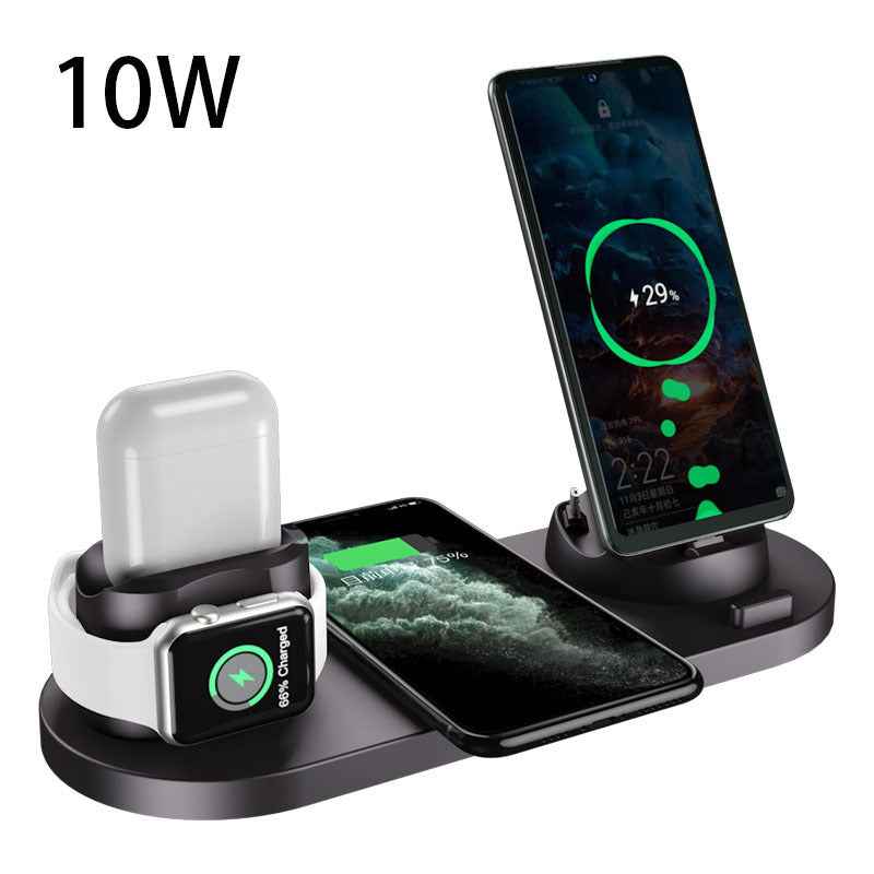 Wireless Charger For Smartphones and accessories charging station with phone watch and earbuds