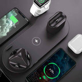 Petra store sleek wireless charger for smartphones charging multiple devices including phones and smartwatch