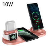Petra store wireless charger for smartphones with 10W power charging multiple devices including phone, watch, and earbuds