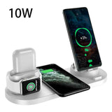 Petra store wireless charger for smartphones charging multiple devices including phone, smartwatch, and earbuds simultaneously